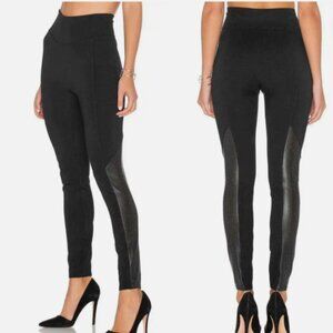 NWOT - SPANX - Black - Perforated Faux Leather - Size Small